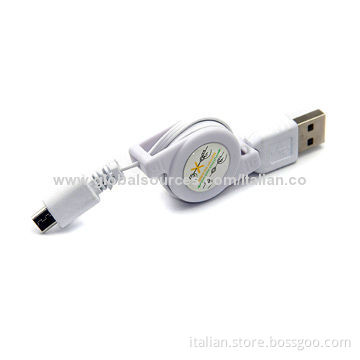 Good Quality Retractable Micro USB Cable for Samsung/HTC, Easy to Use and CarryNew